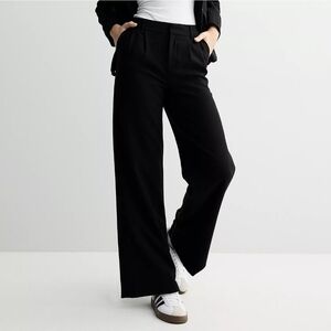 SO Black Wide-Leg Trousers